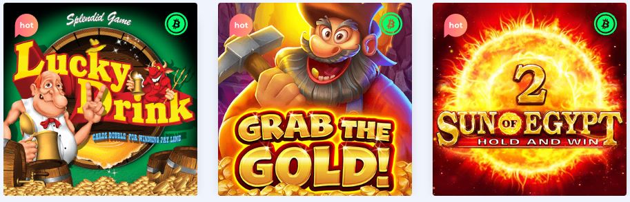 Lucky Drink. Grab the gold, Sun of Egypt in Rocket Casino