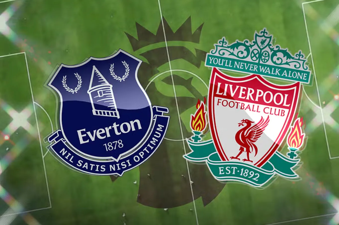 football match Everton Vs Liverpool